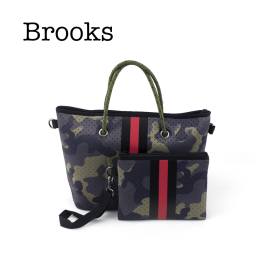 Neoprene Handbag & Wristlet (Style: Brooks)