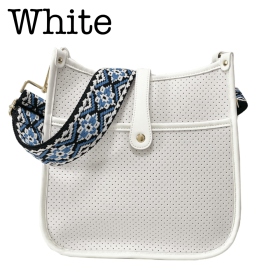 Neoprene Courier | Choose Your Strap (Bag Color: White)