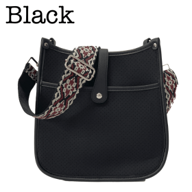 Neoprene Courier | Choose Your Strap (Bag Color: Black)