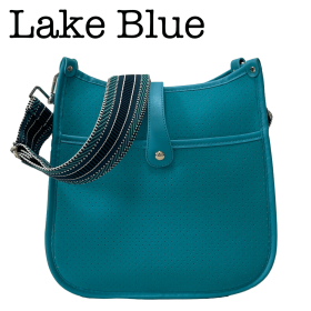 Neoprene Courier | Choose Your Strap (Bag Color: Lake Blue)