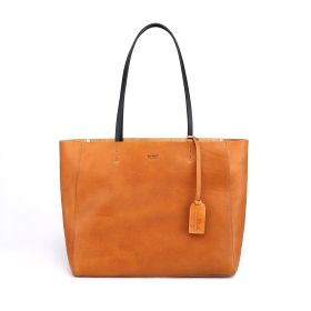 Old Trend Genuine Leather Out West Tote (Color: Chestnut)