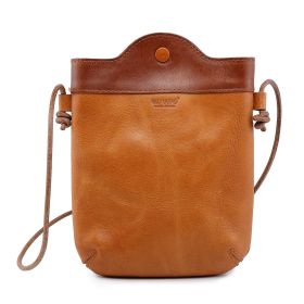 Old Trend Genuine Leather Out West Crossbody (Color: Camel)