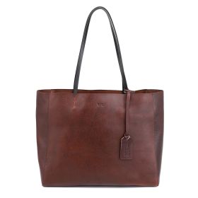 Old Trend Genuine Leather Out West Tote (Color: Brown)