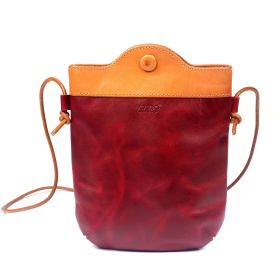Old Trend Genuine Leather Out West Crossbody (Color: Red)