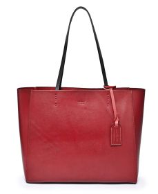 Old Trend Genuine Leather Out West Tote (Color: Red)