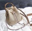 Drawstring Straw Backpack