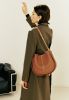 Women Ladies Handbag First Layer Cowhide Fashion One Shoulder Saddle Bag
